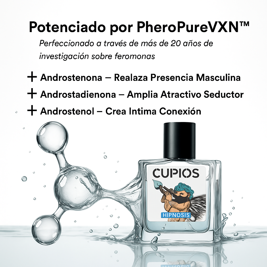 Perfume con Feromonas Activas - Cupids Hypnosis™