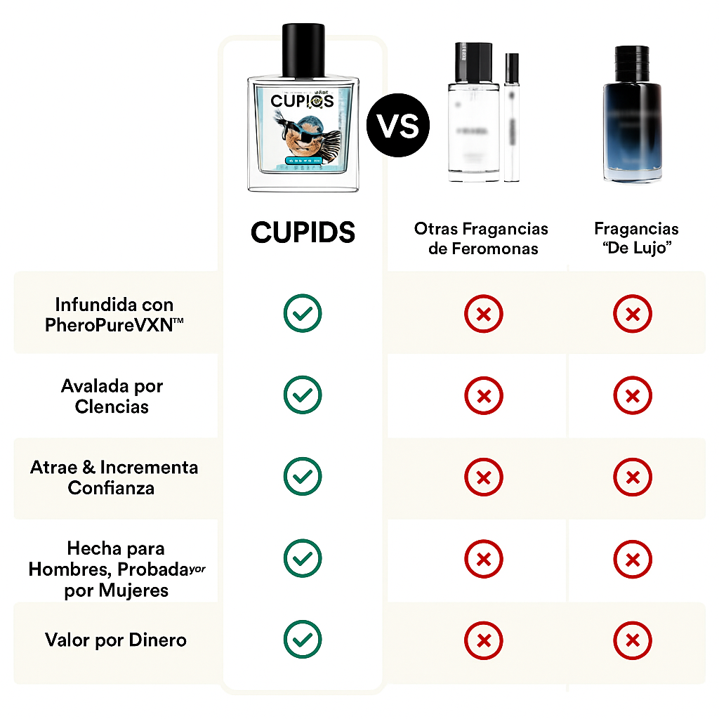 Perfume con Feromonas Activas - Cupids Hypnosis™